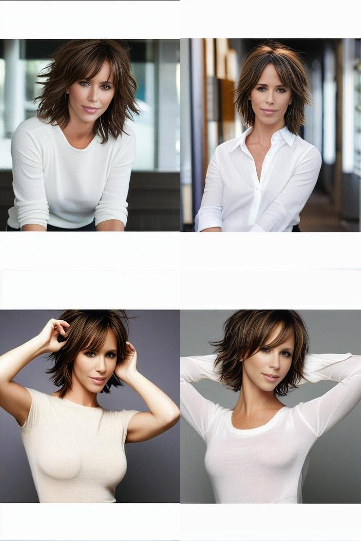 Jennifer Love Hewitt Short Shag Haircuts