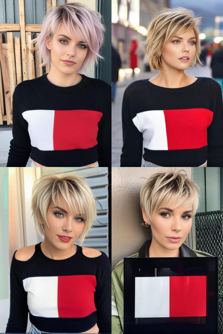 Rebellious Short Shag Cut