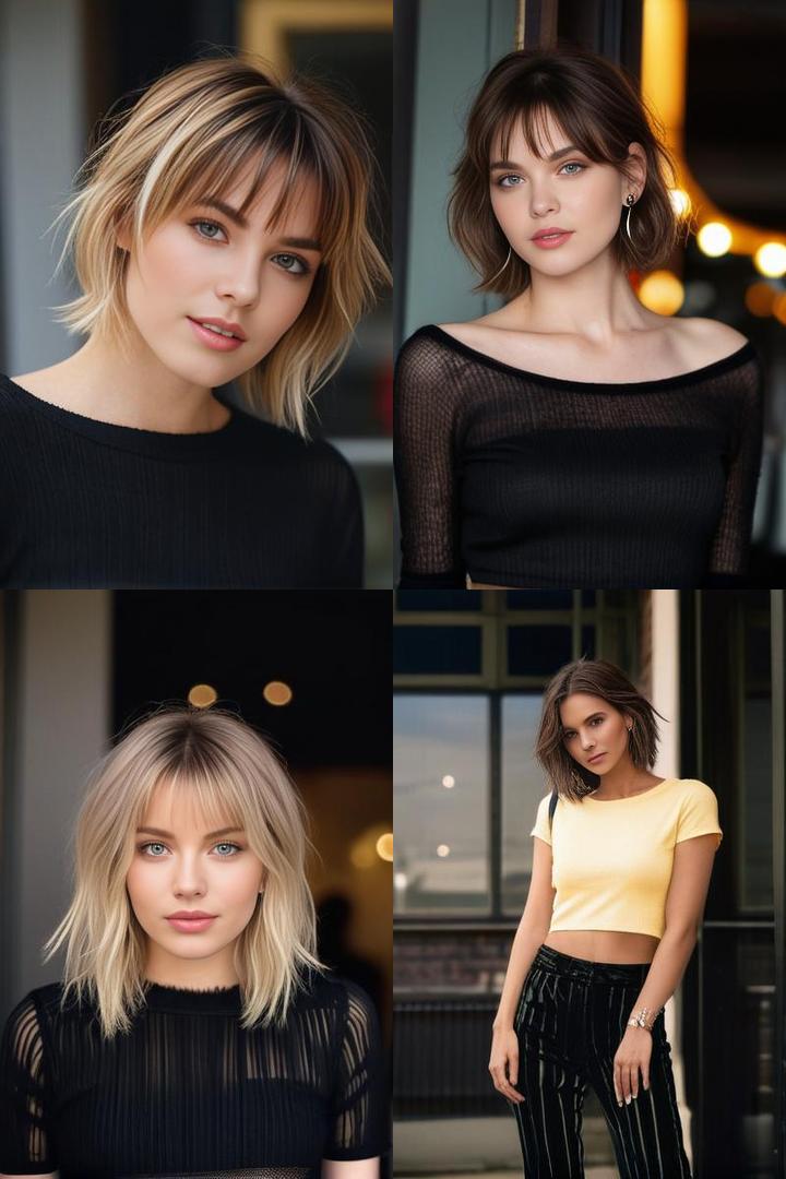 Short Shag Cropped Top Hairstyle