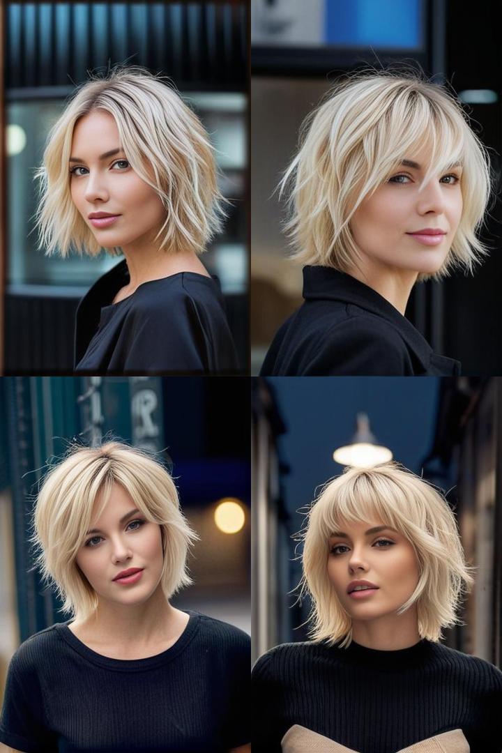 Short Shag Styles for Blonde Hair