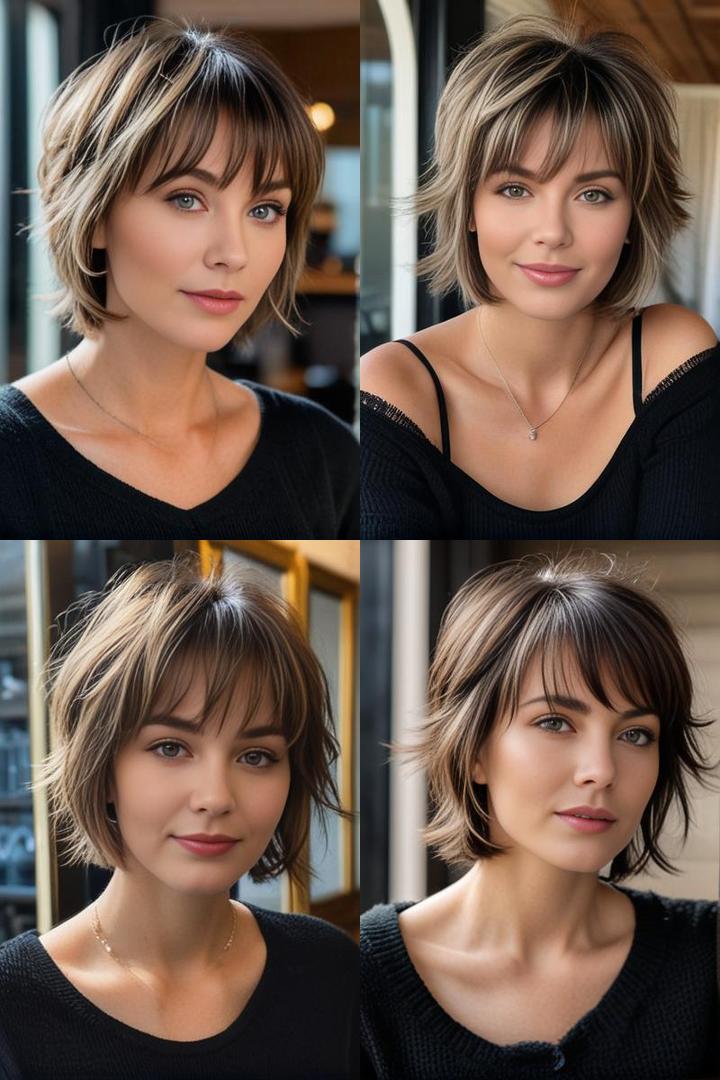 Short Shag with Wispy Bangs and Textured Layers