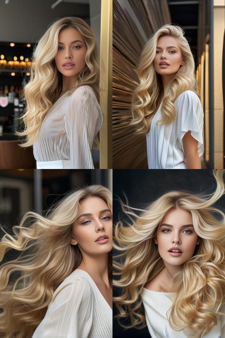 Achieve Stunning Long Blonde Voluminous Waves