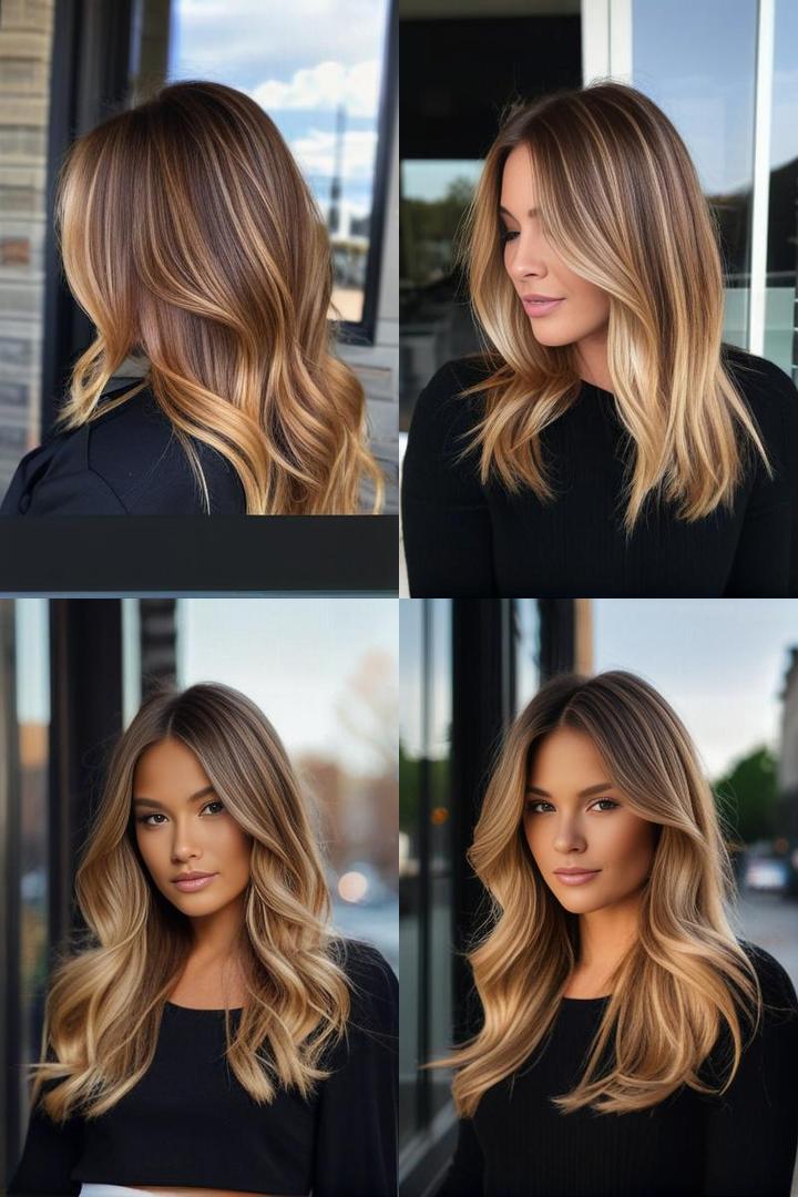 Long Blonde Caramel Ombré for Sun Kissed Hair