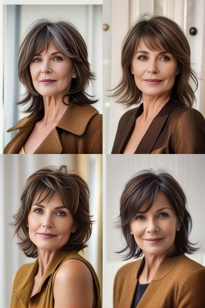 Elegant Pixie Hairstyles for Older Women with Soft Layers and Subtle Swept Bangs