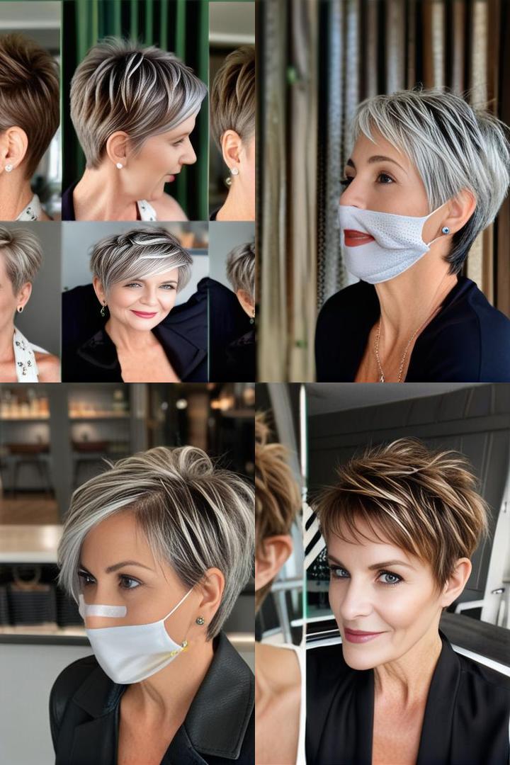 Stylish Choppy Pixie Hairstyles for Older Women with Thin Hair