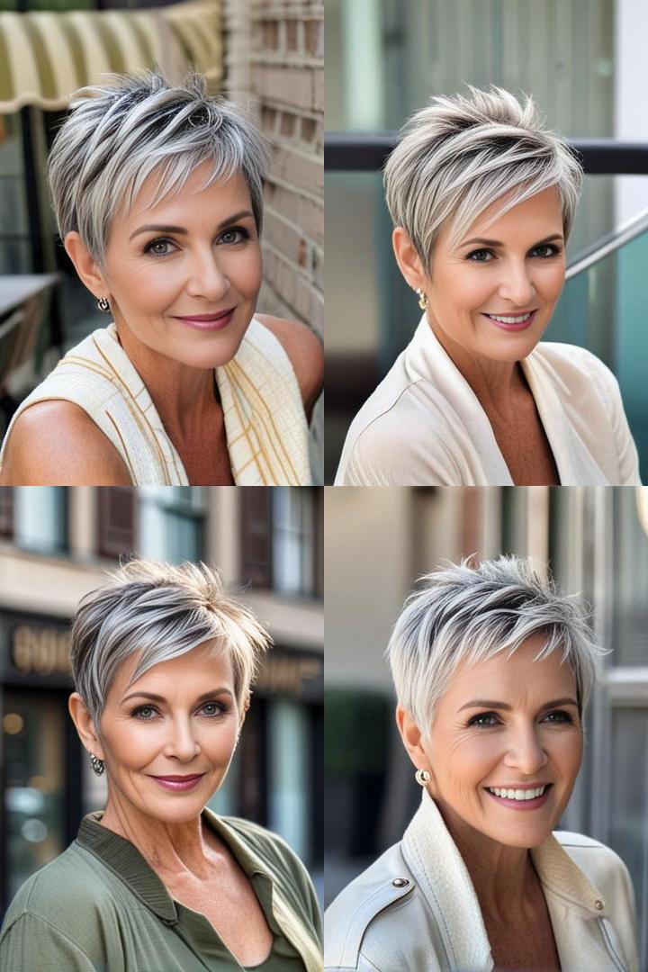 Trendy Pixie Hairstyles for Older Women