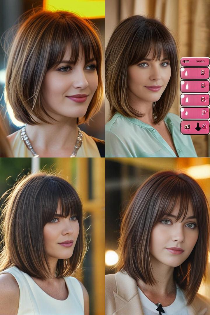 Medium Length Layered Haircuts with Bangs Inspiration