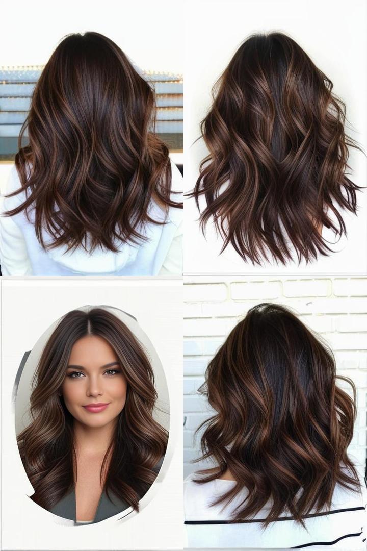 Bouncy Chocolate Brown Highlights