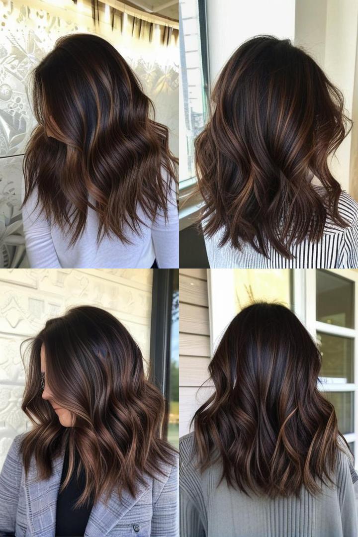 Chocolate Brown Balayage Hair Color Ideas